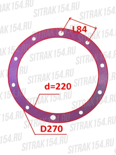 Прокладка крышка редуктора бортового MCP16 HOWO T5G/C7H 710W96601-0711 (24589)